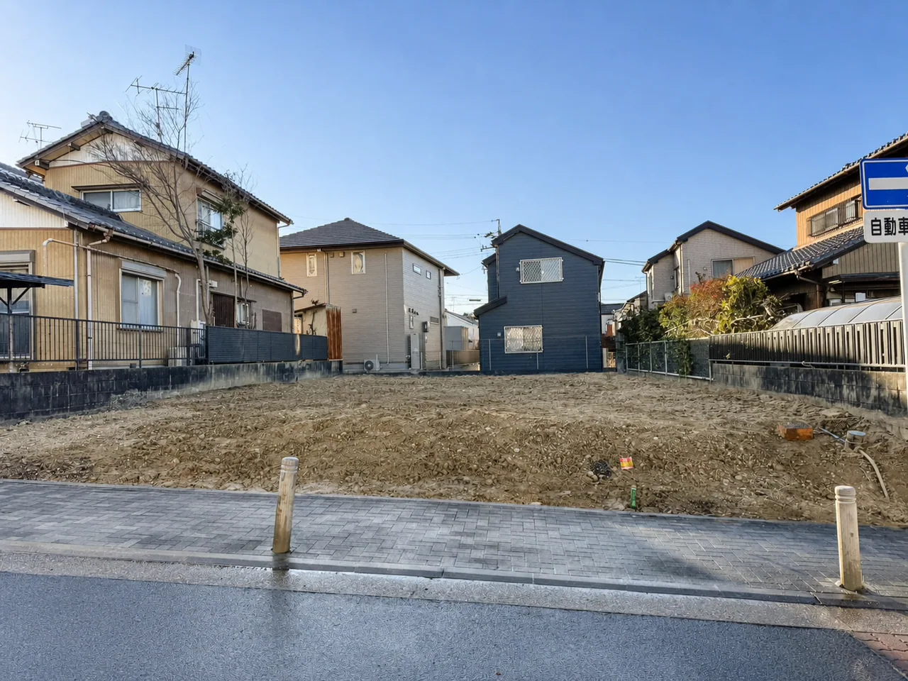 同じ天白区の現場、建物を解体した後の敷地